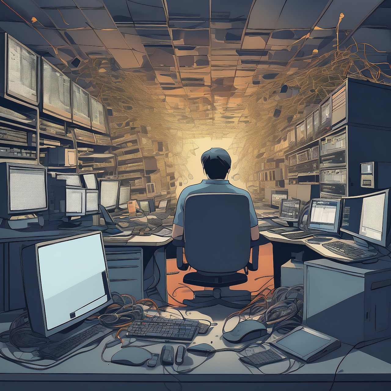 Generative AI art made from alerts