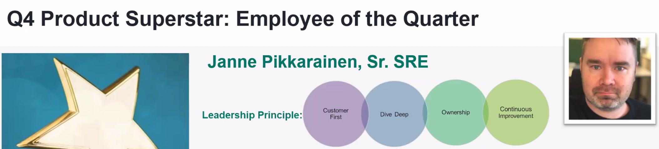 Employee of the quarter