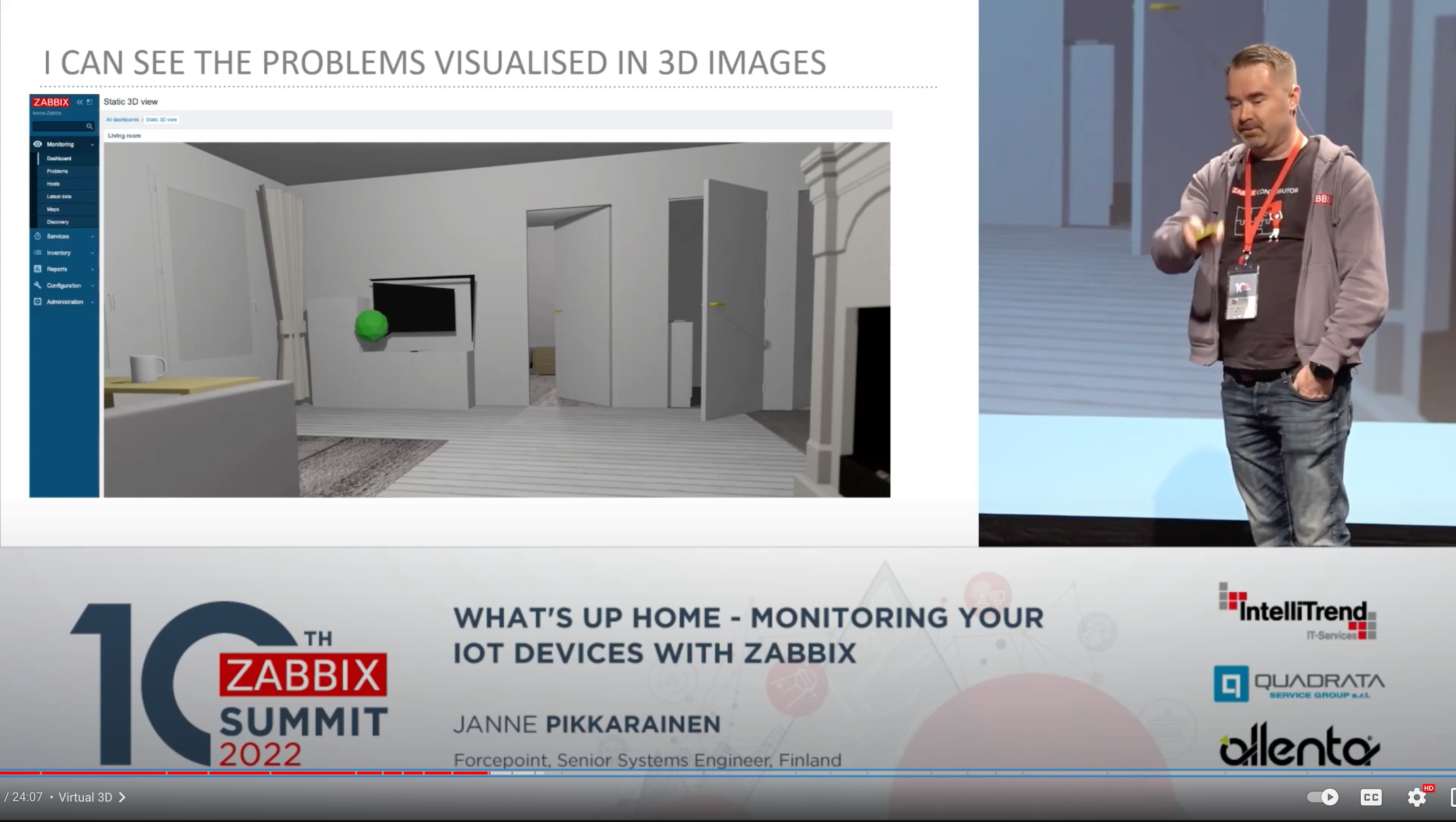 Zabbix summit speech screenshot