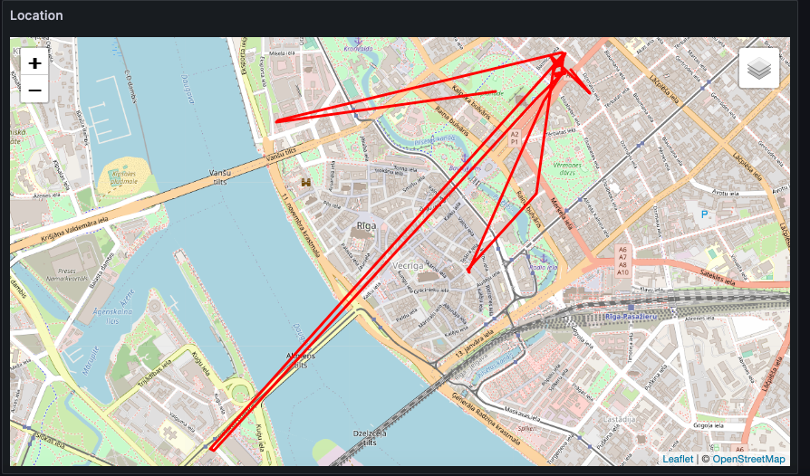 Grafana Trackmap panel