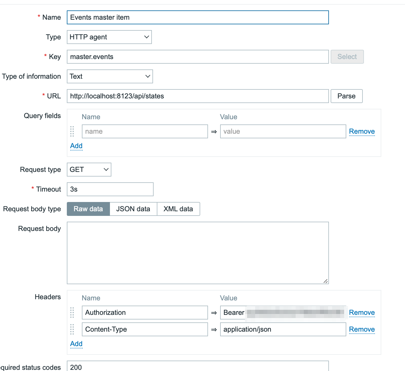 Authorization bearer
