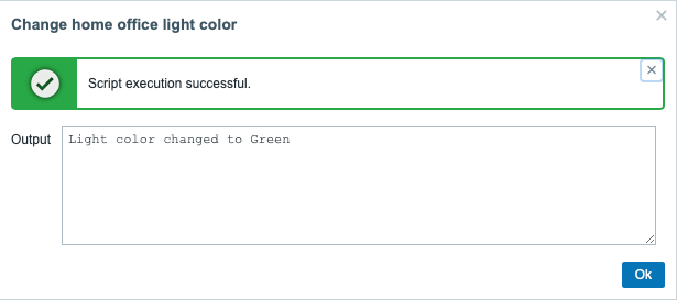 Execution successful