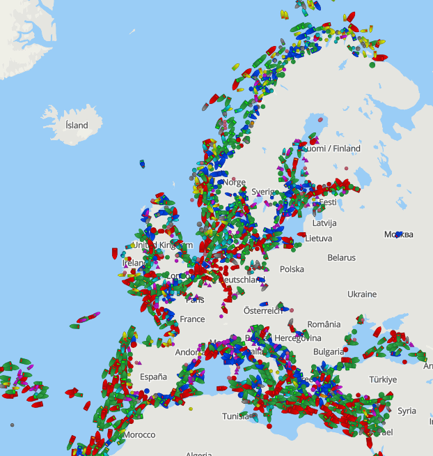 So many ships out there!