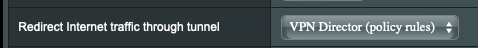 VPN Director policy rules