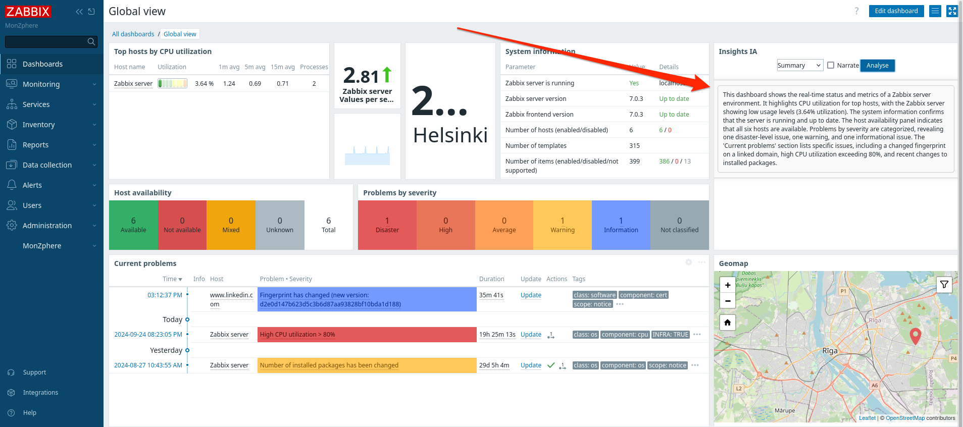 monZphere AI describer full screen