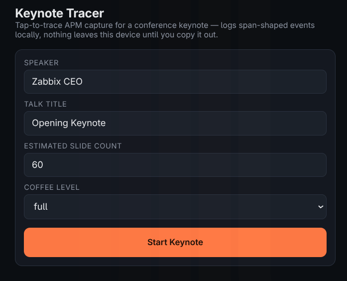 Keynote Tracer