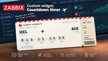 Zabbix countdown timer widget as a boarding pass - What's up, home? part 147